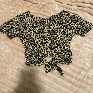 Victoria's Secret Leopard Print Crop Top